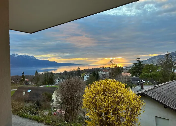 L'appart Riviera Vue Panoramique アパート Saint-Legier-La Chiesaz